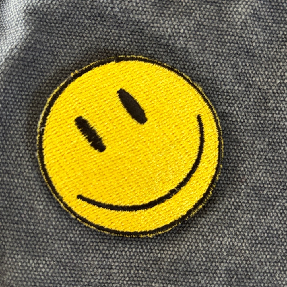 Bongo Denim Crossbody Messenger Bag with Fun Patches Hippie Boho fun! - Picture 3 of 11